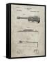 PP139- Sandstone Stratton & Son Acoustic Guitar Patent Poster-Cole Borders-Framed Stretched Canvas