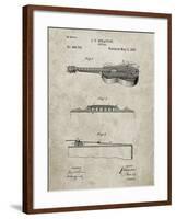 PP139- Sandstone Stratton & Son Acoustic Guitar Patent Poster-Cole Borders-Framed Giclee Print