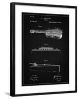 PP139- Vintage Black Stratton & Son Acoustic Guitar Patent Poster-Cole Borders-Framed Giclee Print