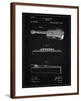 PP139- Vintage Black Stratton & Son Acoustic Guitar Patent Poster-Cole Borders-Framed Giclee Print