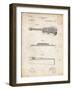 PP139- Vintage Parchment Stratton & Son Acoustic Guitar Patent Poster-Cole Borders-Framed Giclee Print