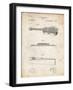 PP139- Vintage Parchment Stratton & Son Acoustic Guitar Patent Poster-Cole Borders-Framed Giclee Print