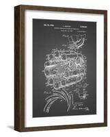 PP14 Black Grid-Borders Cole-Framed Giclee Print