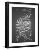 PP14 Black Grid-Borders Cole-Framed Giclee Print