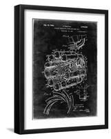 PP14 Black Grunge-Borders Cole-Framed Giclee Print