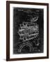 PP14 Black Grunge-Borders Cole-Framed Giclee Print