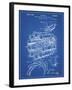 PP14 Blueprint-Borders Cole-Framed Giclee Print