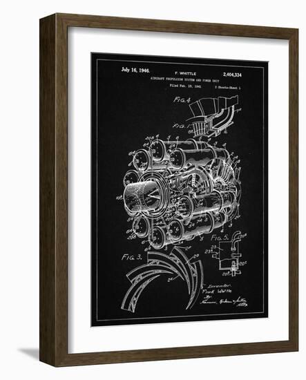 PP14 Vintage Black-Borders Cole-Framed Giclee Print