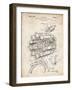 PP14 Vintage Parchment-Borders Cole-Framed Giclee Print