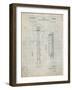 PP140- Antique Grid Parchment Gibson Les Paul Guitar Patent Poster-Cole Borders-Framed Giclee Print