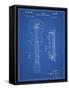 PP140- Blueprint Gibson Les Paul Guitar Patent Poster-Cole Borders-Framed Stretched Canvas