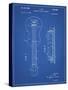PP140- Blueprint Gibson Les Paul Guitar Patent Poster-Cole Borders-Stretched Canvas