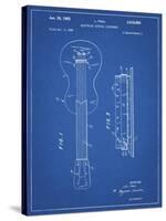 PP140- Blueprint Gibson Les Paul Guitar Patent Poster-Cole Borders-Stretched Canvas