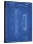 PP140- Blueprint Gibson Les Paul Guitar Patent Poster-Cole Borders-Stretched Canvas