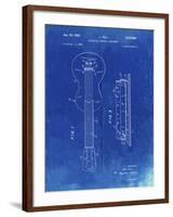 PP140- Faded Blueprint Gibson Les Paul Guitar Patent Poster-Cole Borders-Framed Giclee Print