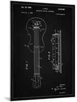 PP140- Vintage Black Gibson Les Paul Guitar Patent Poster-Cole Borders-Mounted Giclee Print