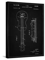 PP140- Vintage Black Gibson Les Paul Guitar Patent Poster-Cole Borders-Stretched Canvas