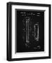 PP140- Vintage Black Gibson Les Paul Guitar Patent Poster-Cole Borders-Framed Giclee Print