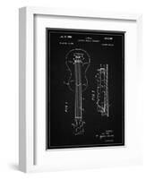 PP140- Vintage Black Gibson Les Paul Guitar Patent Poster-Cole Borders-Framed Giclee Print