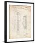 PP140- Vintage Parchment Gibson Les Paul Guitar Patent Poster-Cole Borders-Framed Giclee Print