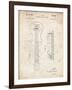 PP140- Vintage Parchment Gibson Les Paul Guitar Patent Poster-Cole Borders-Framed Giclee Print