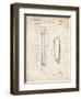 PP140- Vintage Parchment Gibson Les Paul Guitar Patent Poster-Cole Borders-Framed Giclee Print