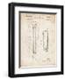 PP140- Vintage Parchment Gibson Les Paul Guitar Patent Poster-Cole Borders-Framed Giclee Print