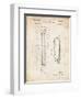 PP140- Vintage Parchment Gibson Les Paul Guitar Patent Poster-Cole Borders-Framed Giclee Print