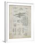 PP141- Antique Grid Parchment Selmer 1939 Trumpet Patent Poster-Cole Borders-Framed Giclee Print