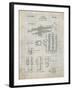 PP141- Antique Grid Parchment Selmer 1939 Trumpet Patent Poster-Cole Borders-Framed Giclee Print