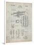 PP141- Antique Grid Parchment Selmer 1939 Trumpet Patent Poster-Cole Borders-Framed Premium Giclee Print