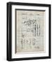 PP141- Antique Grid Parchment Selmer 1939 Trumpet Patent Poster-Cole Borders-Framed Premium Giclee Print