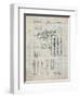 PP141- Antique Grid Parchment Selmer 1939 Trumpet Patent Poster-Cole Borders-Framed Premium Giclee Print