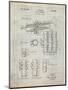 PP141- Antique Grid Parchment Selmer 1939 Trumpet Patent Poster-Cole Borders-Mounted Premium Giclee Print