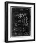 PP141- Black Grunge Selmer 1939 Trumpet Patent Poster-Cole Borders-Framed Giclee Print