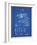 PP141- Blueprint Selmer 1939 Trumpet Patent Poster-Cole Borders-Framed Giclee Print