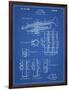 PP141- Blueprint Selmer 1939 Trumpet Patent Poster-Cole Borders-Framed Premium Giclee Print