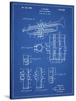 PP141- Blueprint Selmer 1939 Trumpet Patent Poster-Cole Borders-Stretched Canvas