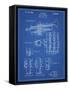 PP141- Blueprint Selmer 1939 Trumpet Patent Poster-Cole Borders-Framed Stretched Canvas