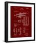 PP141- Burgundy Selmer 1939 Trumpet Patent Poster-Cole Borders-Framed Giclee Print