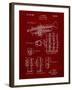 PP141- Burgundy Selmer 1939 Trumpet Patent Poster-Cole Borders-Framed Giclee Print