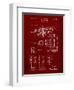 PP141- Burgundy Selmer 1939 Trumpet Patent Poster-Cole Borders-Framed Giclee Print