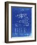 PP141- Faded Blueprint Selmer 1939 Trumpet Patent Poster-Cole Borders-Framed Giclee Print