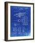 PP141- Faded Blueprint Selmer 1939 Trumpet Patent Poster-Cole Borders-Framed Giclee Print