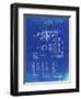 PP141- Faded Blueprint Selmer 1939 Trumpet Patent Poster-Cole Borders-Framed Premium Giclee Print