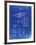 PP141- Faded Blueprint Selmer 1939 Trumpet Patent Poster-Cole Borders-Framed Giclee Print