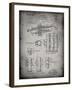 PP141- Faded Grey Selmer 1939 Trumpet Patent Poster-Cole Borders-Framed Giclee Print