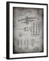 PP141- Faded Grey Selmer 1939 Trumpet Patent Poster-Cole Borders-Framed Giclee Print