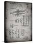 PP141- Faded Grey Selmer 1939 Trumpet Patent Poster-Cole Borders-Stretched Canvas