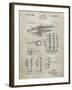 PP141- Sandstone Selmer 1939 Trumpet Patent Poster-Cole Borders-Framed Giclee Print